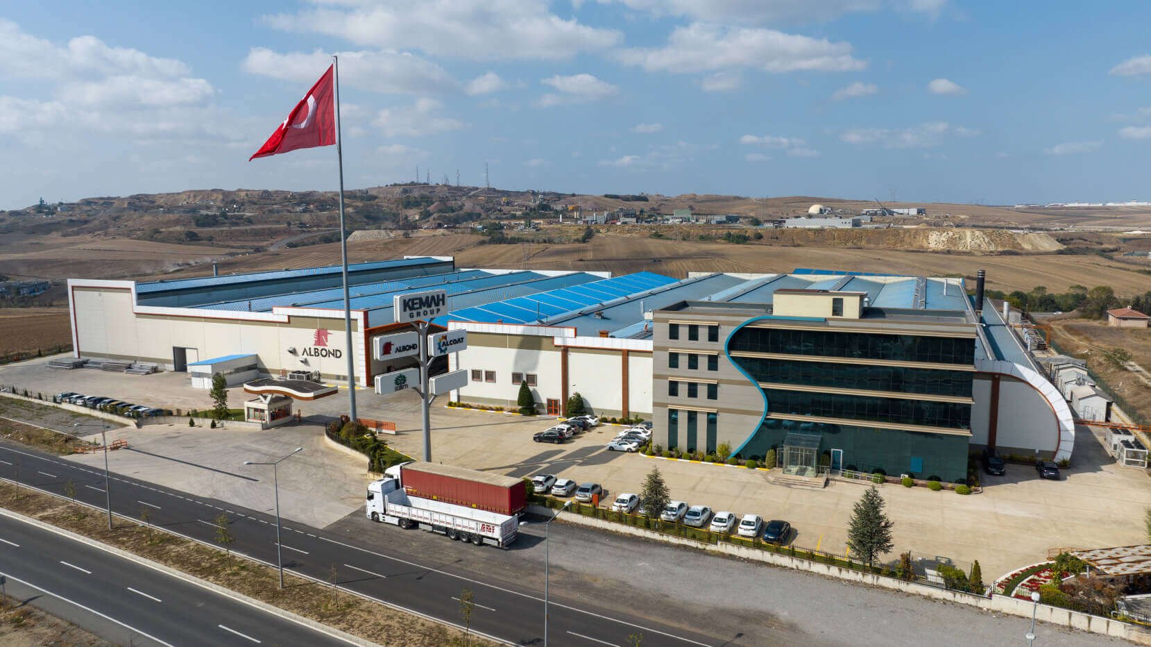 Albond aluminium composite panel factory in Çorlu, Tekirdağ